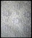 White lacy faced fronted poly cotton click to enlarge
